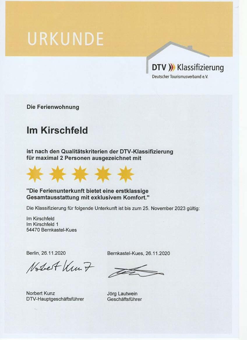 Ferienwohnung Im Kirschfeld - 5* Bernkastel-Kues Dış mekan fotoğraf